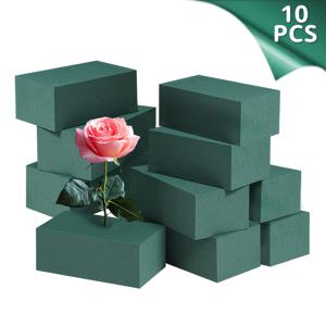 TEMU 8/10개 그린 플로럴 폼 블록 - 고밀도 플라워 폼, 자유롭게 커팅 가능, DIY 부케, 플로리스트, 꽃가게, 웨딩 데코, 파티용