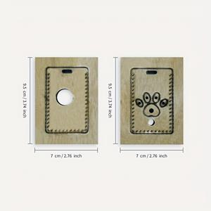 TEMU 수제 가죽 고양이 발 모양 카드 홀더 (엠보싱 몰드 포함) - 날카롭고 내구성이 뛰어난 절단 - 가죽 공예 애호가에게 완벽 - 가죽 장인에게 이상적인 선물.