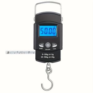 TEMU 고하중 어망 저울, 디지털 디스플레이 & 무게 제거/제로 오프셋 기능 - 대용량 (/110lbs) 정수 및 바닷물 낚시용 정밀 저울, 배터리 없음, 야외 사용을 위한 컴팩트 디자인, 사냥 및 낚시 저울에 적합