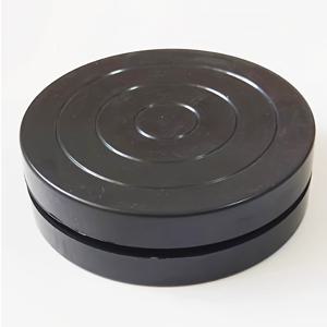 TEMU 블랙 포터리 휠 - DIY 세라믹 공예용 수동 클레이 턴테이블, 부드러운 표면의 수제 클레이 아트 도구, 초보자 및 전문 예술가를 위한 내구성 있는 ABS 소재, 도자기 제작 재료, 미술 창작, 슬림한 디자인, 견고한 구조, 공예 애호가