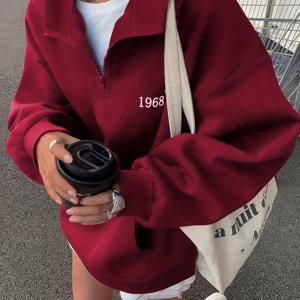 TEMU 여성 Y2K 스타일 긴팔 스웨트셔츠, 