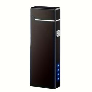 TEMU USB-C 충전 기능이 있는 방풍용 LED 디스플레이 & 색상 변화하는 플라즈마 이펙트가 적용된 USB로 작동되는 휴대용 안전등 - 18650 리튬 배터리, 캠핑/여행/비상 사태에 최적의 방풍아크 테크놀로지를 탑재한 원터치 점화식 (보조품/전기 연결 불필요)|보조배터리