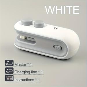 TEMU 1개 스낵백 실러 내장 리튬 배터리, USB 미니 가정용 실러, 피크닉 및 외출용 휴대용 핸드헬드 플라스틱 봉투 실러, 자석 기능 포함, 충전 케이블 제공, 16W 전력 소비, 가정 및 여행에 완벽 - 칩스 백, 쿠키백, 재사용 가능한 스낵 포장에 이상적인 선택, 주방 액세서리