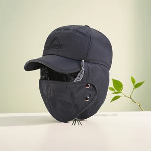 TEMU 남녀공용 겨울 방풍 플리스 비니 탈착식 귀덮개 & 스냅핏 - 남성 및 여성용 보온 스키 모자, 야외 활동, 손세탁 가능