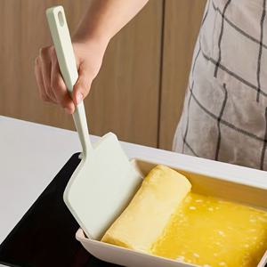 TEMU 1개 Eatscotta 내열성 무독성 실리콘 스패츌러 스크래퍼 - 팬케이크, 피자, 바비큐 스테이크, 생선, 계란용 와이드 마우스 팬 플리퍼 - 내구성 강한 쉬운 세척 주방 도구, 그릴 요리용 주방용품