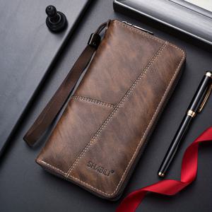 TEMU 남성용 롱 지갑 대용량 멀티 기능 카드 지갑