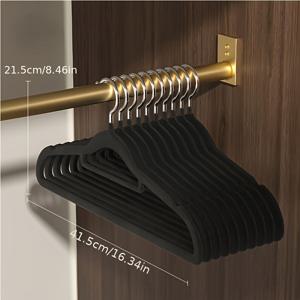 TEMU 20pcs 침실 옷장 정리함 옷장 보관 다용도 옷걸이 넥타이, 티셔츠 및 조끼에 적합합니다! 비즈니스, 바지, 재킷 및 코트를 위한 미끄럼 방지 내구성 옷걸이 완벽한 옷장!