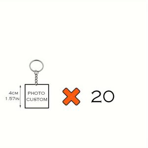 TEMU 20개 커스터마이즈 사진 아크릴 키 펜던트, 외계인 아크릴 자동차 키 링, 배낭 펜던트, 연인, 친구, 별, 만화, 기업 로고, 애니메이션 및 축구 스타 활동을 조직합니다.|키링