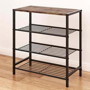 TEMU 1pc 튼튼한 다기능 금속 신발 선반, 상단 선반, 바닥 마운트 스토리지 주최자, 욕실, 현관, 복도, 기숙사 - 공간 절약, 쉬운 조립, 다양한 방 유형에 적합, 12mm-16mm 금색 튜브