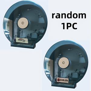 TEMU 호텔 대형 롤 종이 상자 벽걸이 화장실 잠금 장치, 드릴 없음 방수 휴지 홀더 - 상업 및 가정용으로 내구성 있는 플라스틱 블랙 & 블루 원형 디자인, 화장실 장식 및 액세서리, 세련된 현대적인 외관, 안전한 잠금 기능|변기부속품|화장지