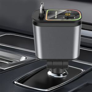 TEMU 스타라이트 리트랙터블 카 충전기와 리트랙터블 케이블, 차량 루프에 장착되는 스타라이트 4-in-1 초고속 모바일 폰 충전기, 아이폰 15 14 13 호환 가능한 2개의 USB 포트 별이 빛나는 하늘 자동차 충전기 어댑터