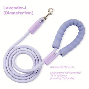 TEMU 인체공학적 핸들 도파민 개 리쉬 - 멀티 컬러 옵션(보라색, 파란색, 분홍색, 대형견용 리쉬, 연보라색 긴 개 리쉬, 개 액세서리, 개 하네스, 중형견용 개 리쉬, 대형견용 개 리쉬, 배터리 없음