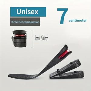 TEMU 2개 세트 탈착식 힐 리프트 깔창 3/5/7/9cm (1.18인치/1.97인치/2.76인치/3.54인치) - 냄새 방지 고무 신발 깔창, 여성 및 남성용, 편안함과 안정성 강화, 아치 지지 기능, 스니커즈·부츠·샌들 호환, 발 편안함 증진, 인체공학적 디자인, 고품질 쿠션, 액티브 라이프스타일