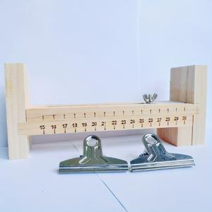 TEMU 3개/1세트 조절 가능한 목재 팔찌 제작 세트, DIY 수제 팔찌 짜기 도구, 2개의 클립 포함 U자형 스케일 팔찌 프레임
