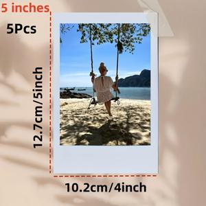 TEMU 5/10 맞춤 사진 미니 카드, 개인 맞춤 커플 사진, DIY 생일 & 기념일 선물, 발렌타인데이, 새해 또는 친구를 위한 독특하고 스타일리시한 기념품 장식 – 커플의 추억에 완벽