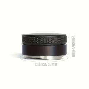 TEMU TIME OWNER 58mm 전문 템퍼 & 포트필터, 알루미늄 합금, 조절 가능한 깊이, 가정, 사무실, 주방에 적합 - 어머니의 날, 아버지의 날, 부활절, 커피 제조 필수품에 적합한 완벽한 선물 | 전문 커피 장비 | 내구성 있는 커피 도구