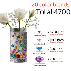 TEMU 4700개 아크릴 - 결혼식, 파티 등에 완벽한 , 꽃병 필러 비즈, 꽃병 필러, , 센터피스용 꽃병 필러, 공예용 작은 진주, 센터피스용 항아리 필러, 크리스마스 장식, 할로윈, 홈 데코, 결혼식 센터피스, 축제 장식, 스타일리시 액센트, 합성 보석, 고광택 마감, 공예 용품, 장식용, DIY 애호가, 신부 장식가