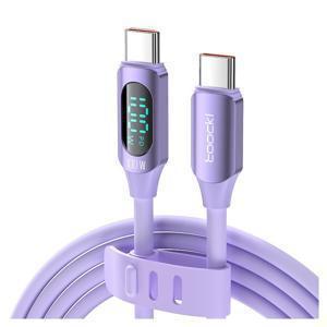 TEMU [1+2]Toocki 100W C타입 고속충전 케이블 디지털 디스플레이 TYPE-C 충전케이블 2M 3개입