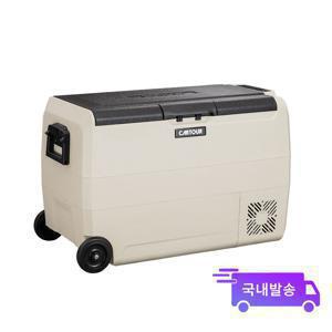 TEMU CARTOUR 카투어 차량용냉장고 캠핑용냉장고 초대용량 ET크림 50L/60L 휴대용 쾌속냉각 어플조절 냉장 냉동 가능 무음바퀴