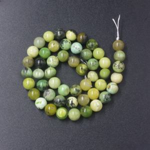 TEMU 천연 호주 크리소프레이즈 보석 1줄, 라운드 볼 스페이서 비즈, 4mm 6mm 8mm 10mm 12mm 15.5