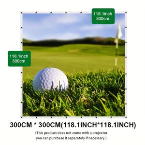 TEMU 4×3m 3×3m 3×2, 6m 3×2, 2m 2, 5×2, 5m 고화질 무소음 내구성 골프 시뮬레이터 타격 스크린 - 골프 클럽 및 연습용, 실감나는 골프 경험, 튼튼한 프레임, 정밀 골핑, 현대적인 골프 도구, 전문 골퍼를 위한 훈련 보조기|골프화|골프웨어