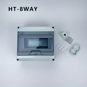 TEMU 방수 야외 전기 배포 상자, 차단기 보호, 투명 아크릴 패널 ABS 소재, 방수 접속 상자, 고무 씰, 비충전, 5/8/12 방식 옵션, 1pc (선택 사항: 5/8/12 포트)