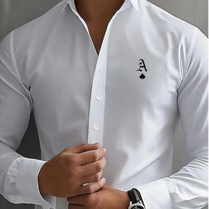 TEMU 할로윈, 추수감사절, 크리스마스, 새해, 파티, 새로운 남성 셔츠, 단추 업 긴 소매 스플레이 프린트 카디건, 캐주얼, 파티, 크리스마스 에브닝, 가족 모임 라펠 탑