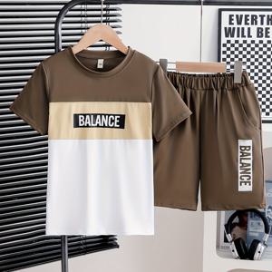 TEMU 소년 여름 캐주얼 패션 세트 - 