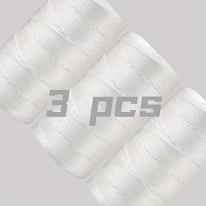 TEMU 3개입 아이스 나일론 실, 100% 나일론 크로셰 실, 손뜨락용, 여름 모자 신발 쿠션 엮기에 적합, 1.5mm 폭, 3.53oz/개|모자|여름모자|뜨개실