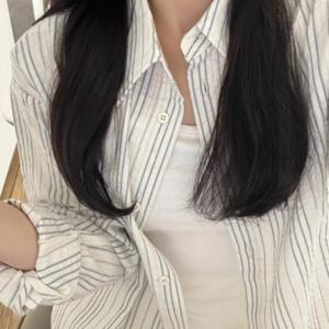 TEMU 한국 스타일 화이트 & 긴팔 셔츠 재킷 - 슬림핏 칼라 블라우스, 봄/여름용 숏/롱 코트, 캐주얼 & 오피스 웨어, 세탁기 사용 가능 (수직 )