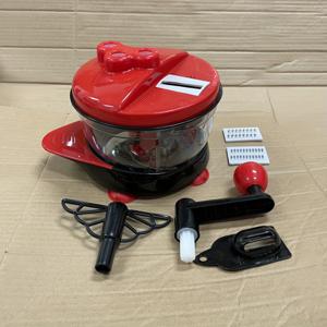 TEMU 수동 채소 및 마늘 분쇄기 - 대용량 다기능 플라스틱 식품 가공기, 주방 용품, 야채 준비에 이상적 | 현대 주방 가제트 | 내구성 있는 플라스틱