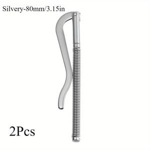 TEMU 휴대용 머니 클립 메탈 캐시 홀더 스프링 클램프 바 지갑 교체 부품 내구성 있는 지갑 액세서리 2개 세트