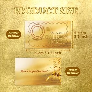 TEMU 30세트의 빈 스크래치 카드와 스크래치 스티커, 소규모 비즈니스 선물 티켓 스크래치 카드에 적합 - 축제, 졸업 시즌, 결혼식, 청소년 세례, 놀라움, 생일 및 파티 용품을 위한 완벽한 선택 고품질 골드