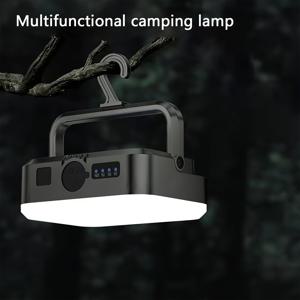 TEMU LED 캠핑 조명, 휴대용 자석 텐트 조명, 4000mAh 충전식, 비상 손전등, 4단계 조광 기능, 후크 캠핑, 아웃도어 하이킹, 허리케인 비상, 가정 및 차량용, 휴대용 랜턴,오래 지속되는 빛,조광 가능한 조명,휴대용 랜턴,여행 필수품,캠퍼 및 하이커|캠핑선풍기|캠핑랜턴