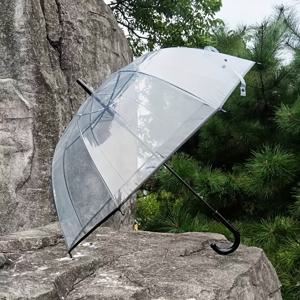 TEMU 투명한 버블 우산 - 가벼우며, 바람과 비에 강한 8개 리브 스틸 프레임, 수동 오픈 디자인, 여행, 출퇴근 및 야외 사용을 위한 내구성 있는 플라스틱 캔OPY, 출퇴근 액세서리, 우산, 내구성 있는 캔OPY