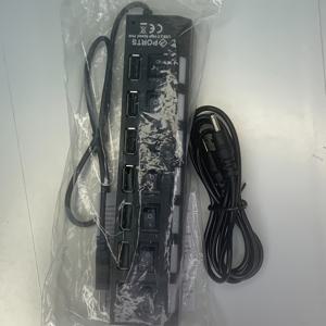 TEMU 7개 포트 자동차 전원 분배기, 독립적인 ON/OFF 스위치 및 LED 지시자, USB 2.0 데이터 전송, 2A 고속 충전, 노트북, 컴퓨터, 하드 드라이브, USB 드라이브, 폰 및 기타, 1M USB 케이블 포함, 자동차 전자 액세서리