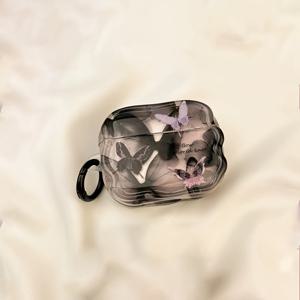 TEMU 에어팟 1/2/3, 에어팟 프로 및 에어팟 프로2용 우아한 다크 디자인 - 보호 케이스 + 보너스 매달린 링, 부드러운 TPU 소재, 혼합 색상, 귀걸이를 스타일로 보호하세요!