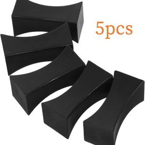 TEMU 5개 베개 모양의 폴리머 젓가락 홀더 | 중국 젓가락 홀더 | 검은 젓가락 홀더 - 반투명, 가족 레스토랑 젓가락 홀더에 매우 적합, 4계절을 통틀어 식사 미학을 향상시키기 위해 범용적입니다.