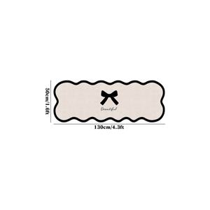 TEMU 고품질 10mm 두께의 인조 캐시미어 도트 플라스틱 바닥 1개 불규칙한 리본 패턴 프린트 플러시 카펫 침실용, 현대적이고 심플하며 귀여운 러너 러그 홈 데코용, 소파 및 커피 테이블용 스타일리시하고 창의적인 부드러운 매트|침대협탁