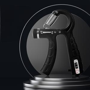 TEMU 1-Count 핸드 그립 강도 강화기 - 조절 가능한 11.02-220.46LB 저항, 헤비 듀티 스프링이 장착된 인간 중심 디자인, 피트니스 및 재활 훈련용 PVC 구성, 블랙 체육 시설 액세서리 | 내구성 있는 그립 강화, 체육 시설 액세서리