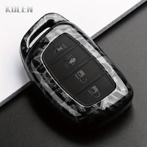 TEMU 현대 Ix35 Ix45 I10 I30 I40 투싼 산타페 레나 소나타 엘란트라 크레타 키리스 액세서리용 ABS 자동차 스마트 키 케이스 폼 쉘