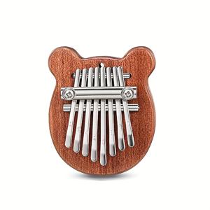 TEMU 8키 미니 칼림바 엄지 피아노 귀여운 좋은 음질 펜던트 휴대용 악기 마호가니 손가락 타악기 선물