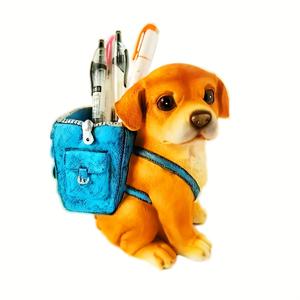 TEMU 6인치 귀여운 만화 개 백팩 패턴 비닐 스티커 - 자체 접착 글리터 자동차 데칼, 자동차, 노트북, 병, , 창문, 벽에 적합 - 내구성 있는 매트 핏, 일회용 사용, 비정상적인 모양, 재미있는 디자인