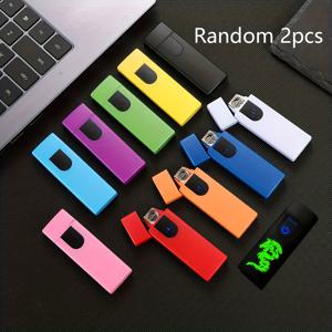 TEMU 방풍 USB 터치 라이터, ABS 소재의 휴대용 전자 점화기 - 캠핑, 발렌타인데이, 추수감사절, 할로윈 및 아버지날을 위한 이상적인 선물