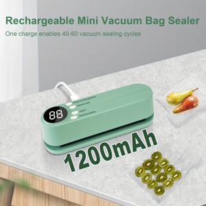 TEMU 휴대용 자동 진공 포장기 - 원터치 밀봉 & 진공 버튼, USB 전원, 가정/캠핑/RV 여행용 - 신선한 음식 보관, 식품 손상 방지, 간편 주방 필수품