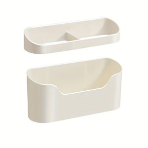 TEMU 2개 벽걸이 우산 거치대 - 드릴 필요 없는 방수 스탠드, 긴 & 접을 수 있는 우산용, 공간 절약형 현관 정리함, 내구성 있는 PP 플라스틱, 블랙, 다중 구획 모던 디자인, 우산 보관 솔루션, 튼튼한 구조