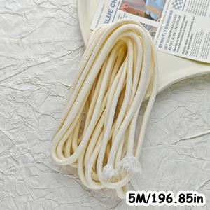 TEMU 5mm 두께 폴리에스터 섬유 땋은 로프, 196.85인치 - 애완동물 목줄, 수공예, DIY 프로젝트용 다용도 땋은 코드 - 다양한 밝은 색상, 장인 및 애완동물 주인에게 완벽, DIY 공예용 | 생동감 있는 색상 | 내구성 있는 로프, 공예용 로프