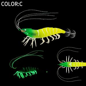 TEMU 10.5cm 고품질 야광 나무 새우 해파리 후크, 생생한 컬러 디자인, 새우의 움직임, 해파리 및 문어의 방을 , 낚시 미끼 | 생생한 루어 | 내구성 있는 낚시 장비, 바스, JSFUN 스윔베이트용 낚시 루어