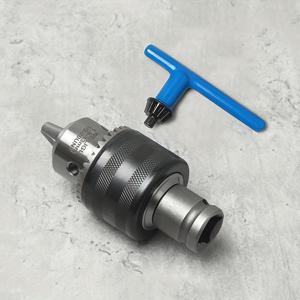 TEMU 1.5-13mm 풀 메탈 드릴 비트 홀더 (수동 잠금 키 포함) - 1/2인치 전동 렌치, 1/2 사각 인터페이스에 적합, 퀵 체인지 드릴 비트 슬리브에서 다용도 사용, 드릴 비트 홀더