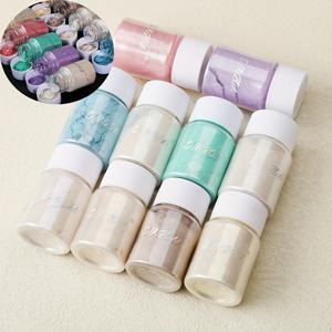 TEMU 10색 오로라 마이카 파우더 1세트, 에폭시 레진 염료, 섬세하고 가벼우며 다채롭습니다. 수공예, 주얼리 몰드 제작, 비누, 양초 제작에 적합합니다.